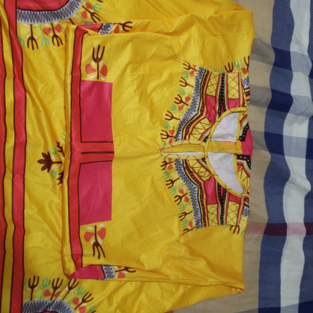 African print dress